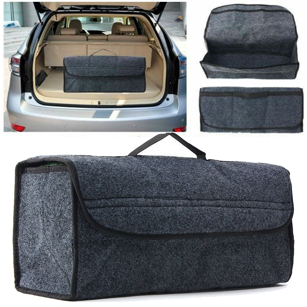 Car Soft Felt Storage Box Trunk Bag Vehicle Tool Box Multi-use Tools Organizer Bag Carpet Folding for emergency Box