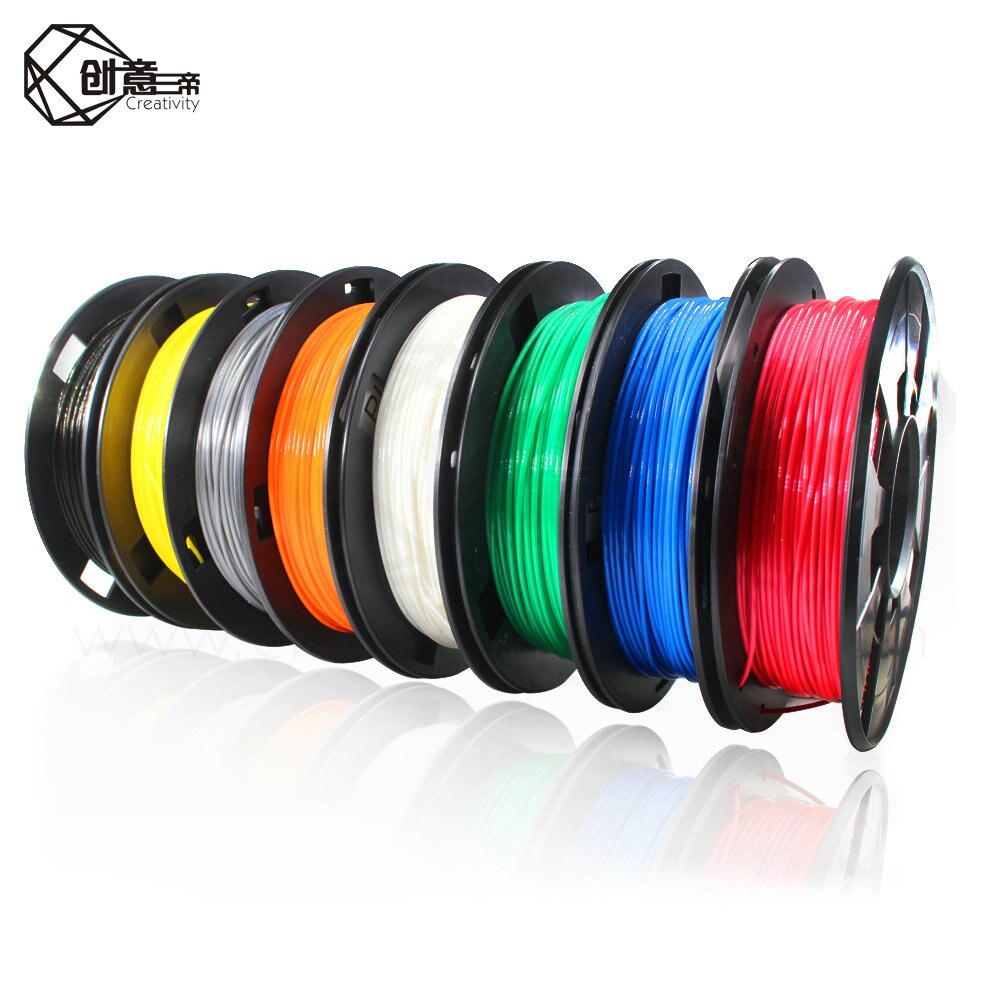 DIY 3d printer filament more colors Optional PLA 1.75mm MakerBot RepRap plastic Rubber Consumables Material 0.2/KG Hotsale