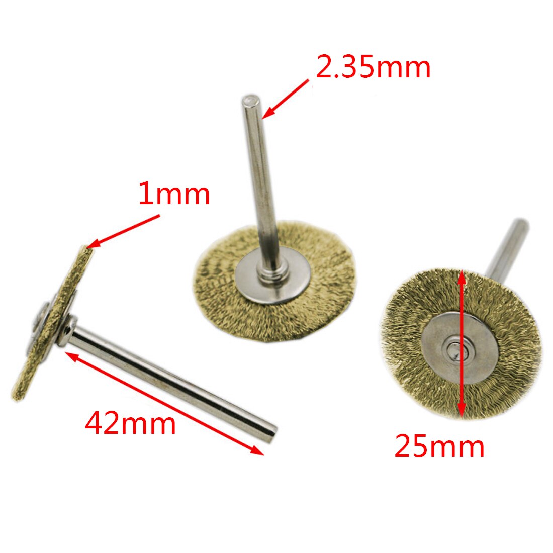 impostato di spazzole per ruote in filo di acciaio inossidabile 16 pezzi accessori Dremel per mini trapano utensili rotanti lucidatura spazzola Dremel