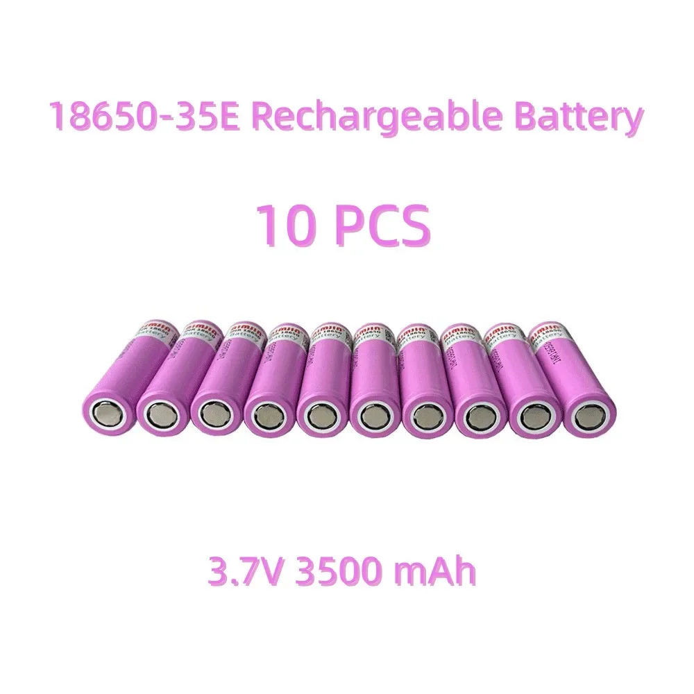35E original power 18650 lithium battery 3500mAh 3.7v 25A high power INR18650 for electrical tools Full capacity: Beige