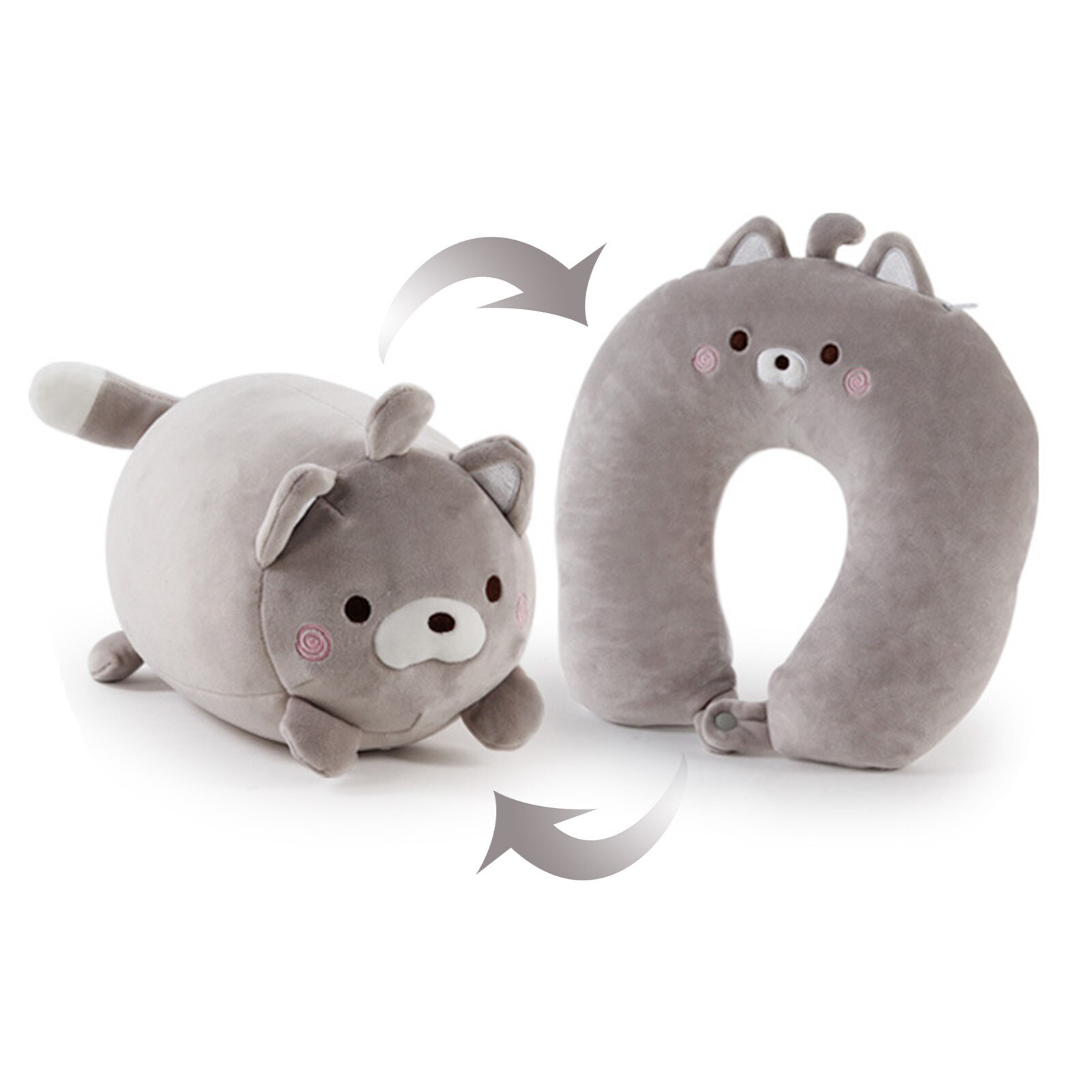 Plush Toy Cartoon Pillow Soft Dolls Adults Soft Comfortable Pillow Cartoon Indoor Animal Doll Pillow Hoilday Suffed Toys: D