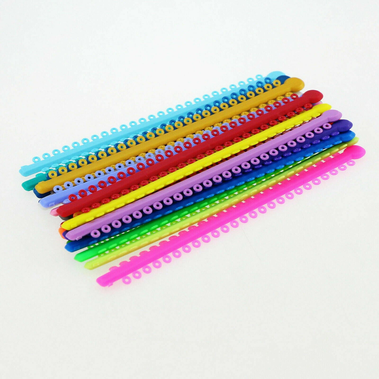 5Pack Tandheelkundige Orthodontische Ligature Tie Elastische Rubberen Band Voor Beugel Licht Kracht Gemengde Kleur