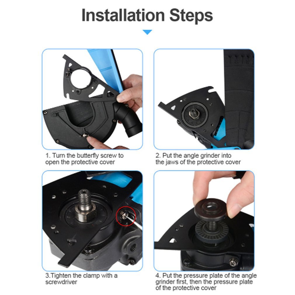 Universal Surface Angle grinder protective cover For Angle Grinder 100/125 Dust Collector Attachment Cover