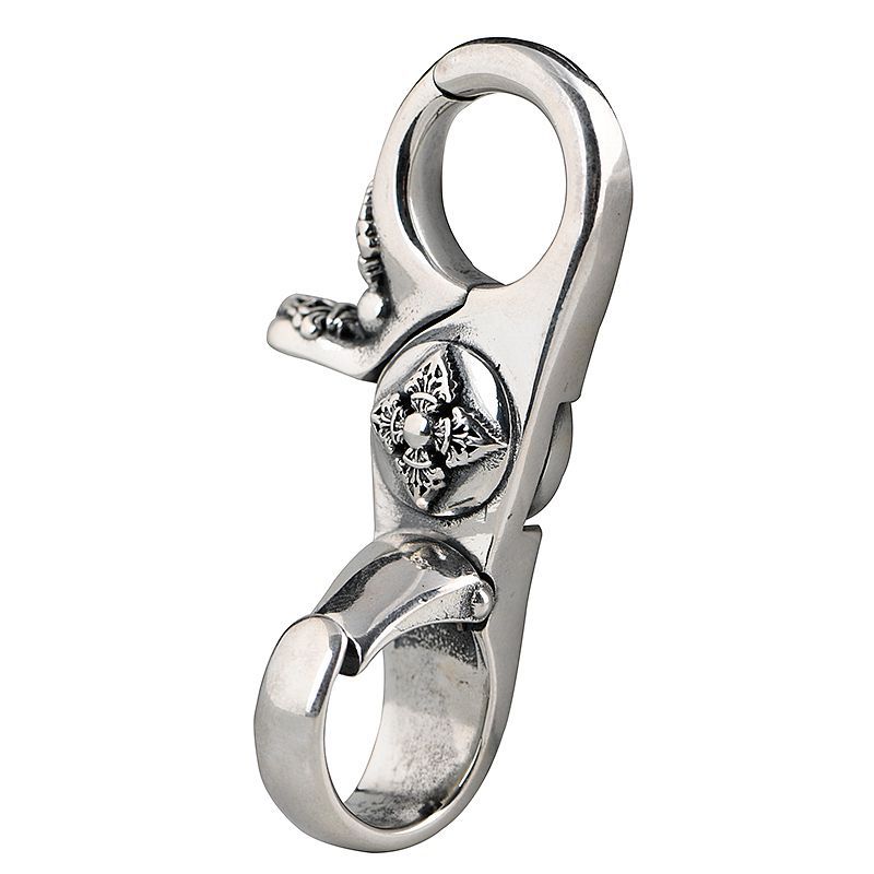 Ciondoli in argento sterlina BOCAI S925 2022 nuovo la moda Vajra pestello Siz catene per mantra sillaba puro Argentum amuleto di sicurezza per uomo