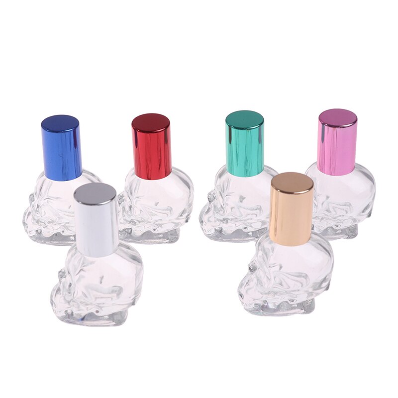 Mini Essentiële Olie Stalen Roller Glazen Parfumflesjes Goud Zilver Zwart Reiziger Lege Hervulbare Flessen Opslag Container