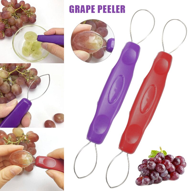 Rvs Druiven Dunschiller Huishouden Druiven Peeling Tool Keuken Fruit Tool Draagbare UD88