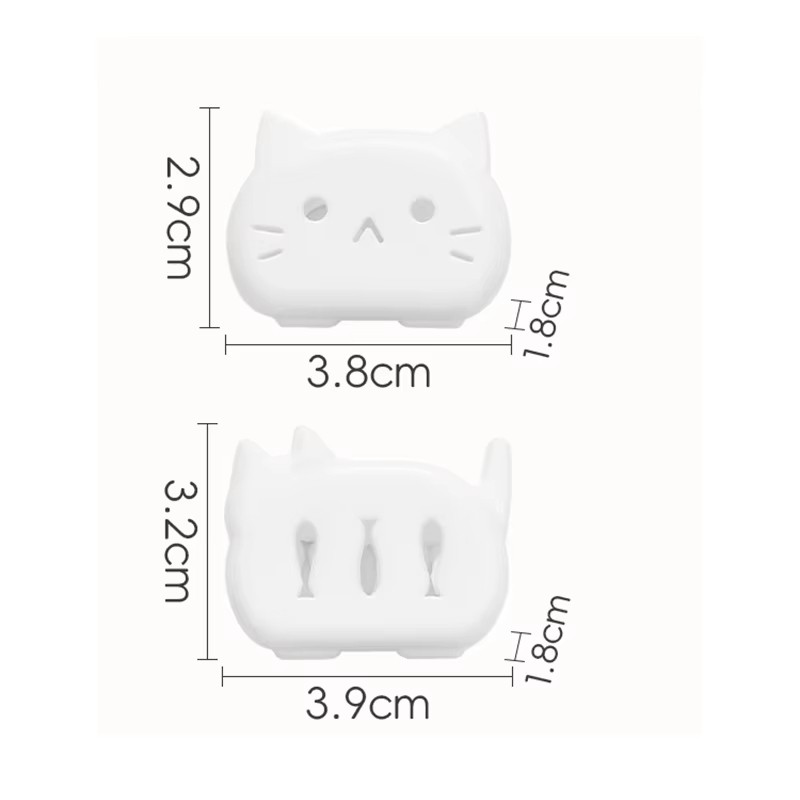 4/8 szt. Osłonka na szczoteczkę robić zębów w kształcie kota, etui podróżne na szczoteczkę robić zębów, uroczy ochraniacz na główkę szczoteczki robić zębów w kształcie kociaka, przenośne higieniczne pudełko robić przechowywania szczoteczek robić zębów