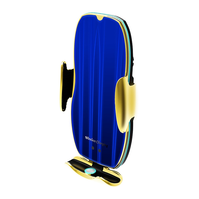 Magnetische autotelefoonhouder, draadloze oplader, universele slimme sensor, magneetoplader voor telefoon, huawei xiaomi in de auto: Gouden