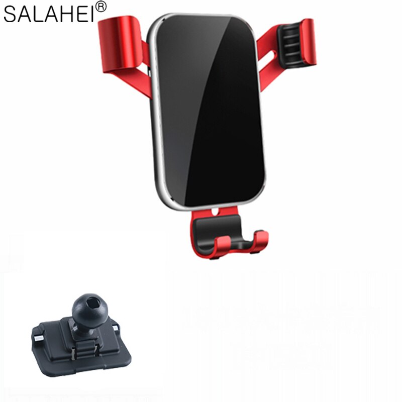 Mobile Phone Holder For BMW 7 Series Air Vent GPS Rotation Interior Dashboard Cell Support Car Phone Bracket: red