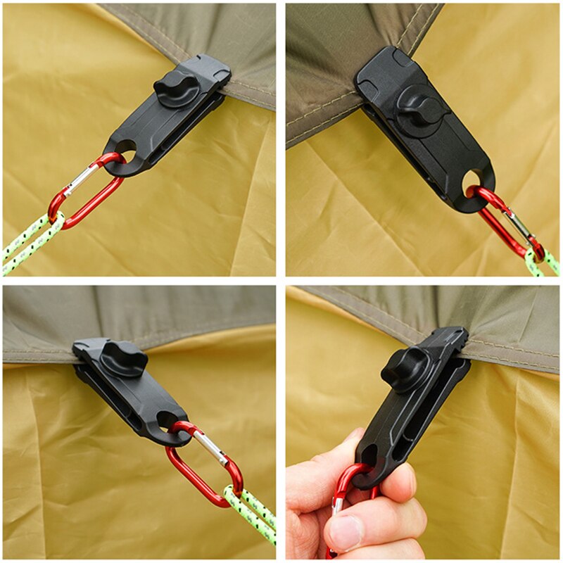 5/10 Pcs Heavy Duty Camping Tarp Clips Tent Awning Clamps with Thumb Screw Portable Tool B2Cshop