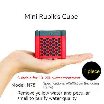 Aquarium Magic Box Öko Filter Wasser würfel Aquarium neues Filter material schnelle Wasser reinigung enthält Aktivkohle: WHITE