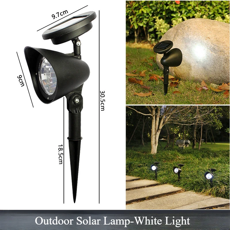 draussen LED Solar- Scheinwerfer Garten Lichter Landschaft Dekoration IP65 Wasserdicht für Rasen Hof Weg Baum Separat Lampe: Rose