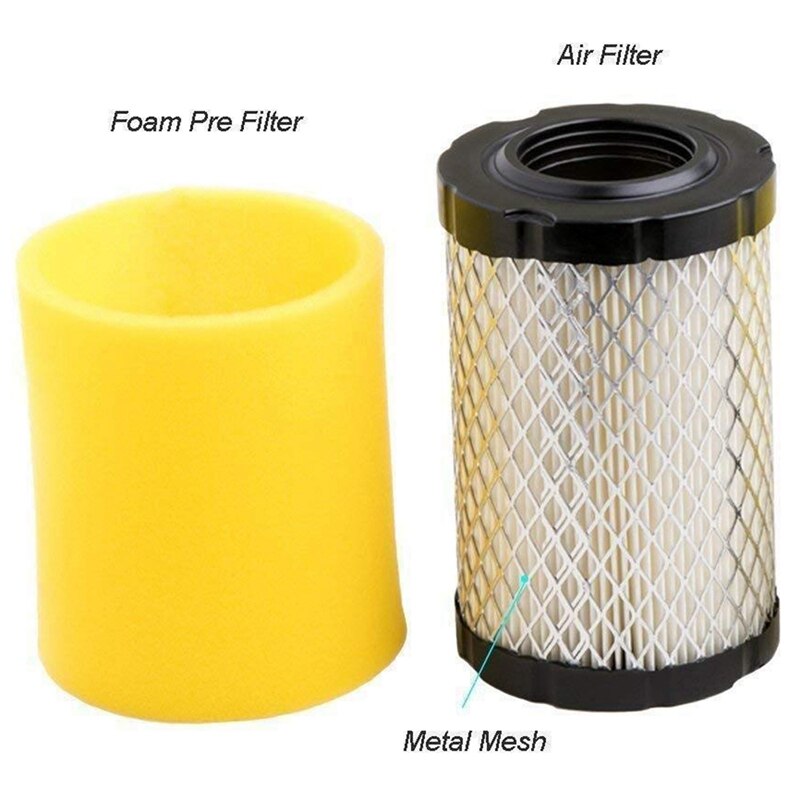 796031 luftfilter til briggs og stratton med forfilter 797704 594201 591334 796031 john deere miu 13038 gy21435 miu 13963 græsplæne