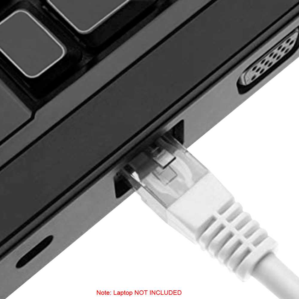 NANOCABLE UTP RJ45 Ethernet LAN Local Area Network Cable for PC Laptop Switch Router HUB White 10.20.0102-W 2m Cat.5e