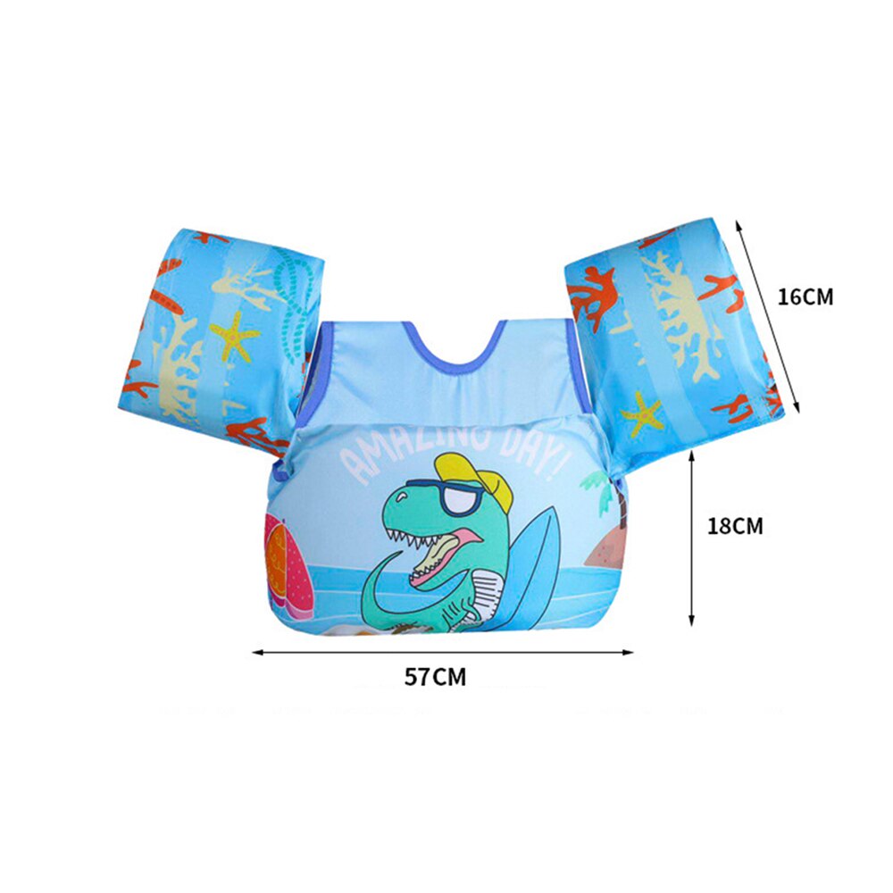 Baby opdrift dragt redningsvest badedragt tegneserie arm cirkel skum sikkerhed svømning træning tøj pool flydende svømningsring
