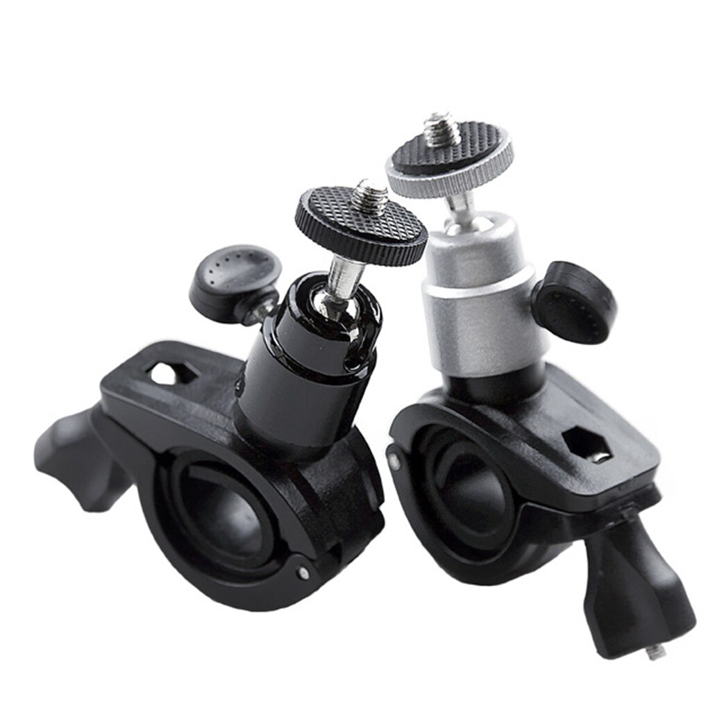 Aluminum Alloy Camera Mount Bike Motorbike Front Bar Handlebar Camera Support Rack 360 Degree Rotation Stand