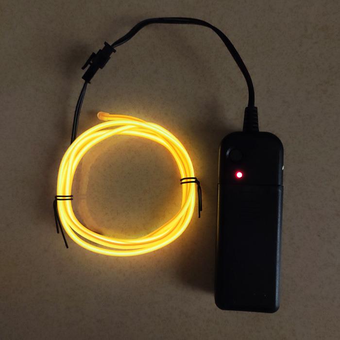 Glowing Line Light Neon Light To Do Word Material Handmade Model Mini Neon Light Line Thin: 1mBattery yellow