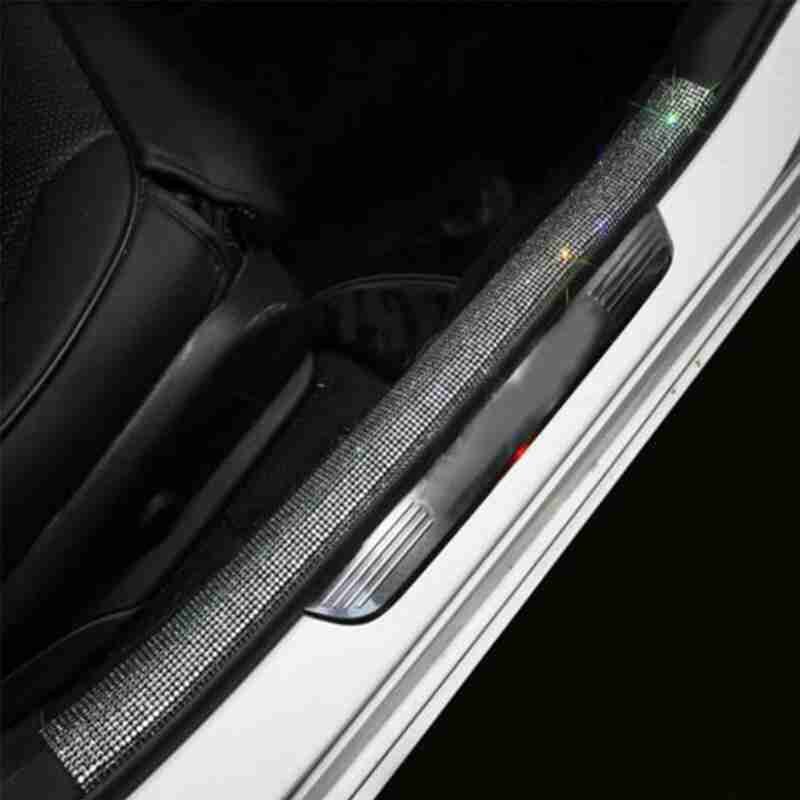 Anti-Kras Strips Voor Auto Dorpels Rhinestone Auto Sticker Accessoires Decoratie Deur Scuff Auto Pedaal Dorpel Welkom Cove l2H6