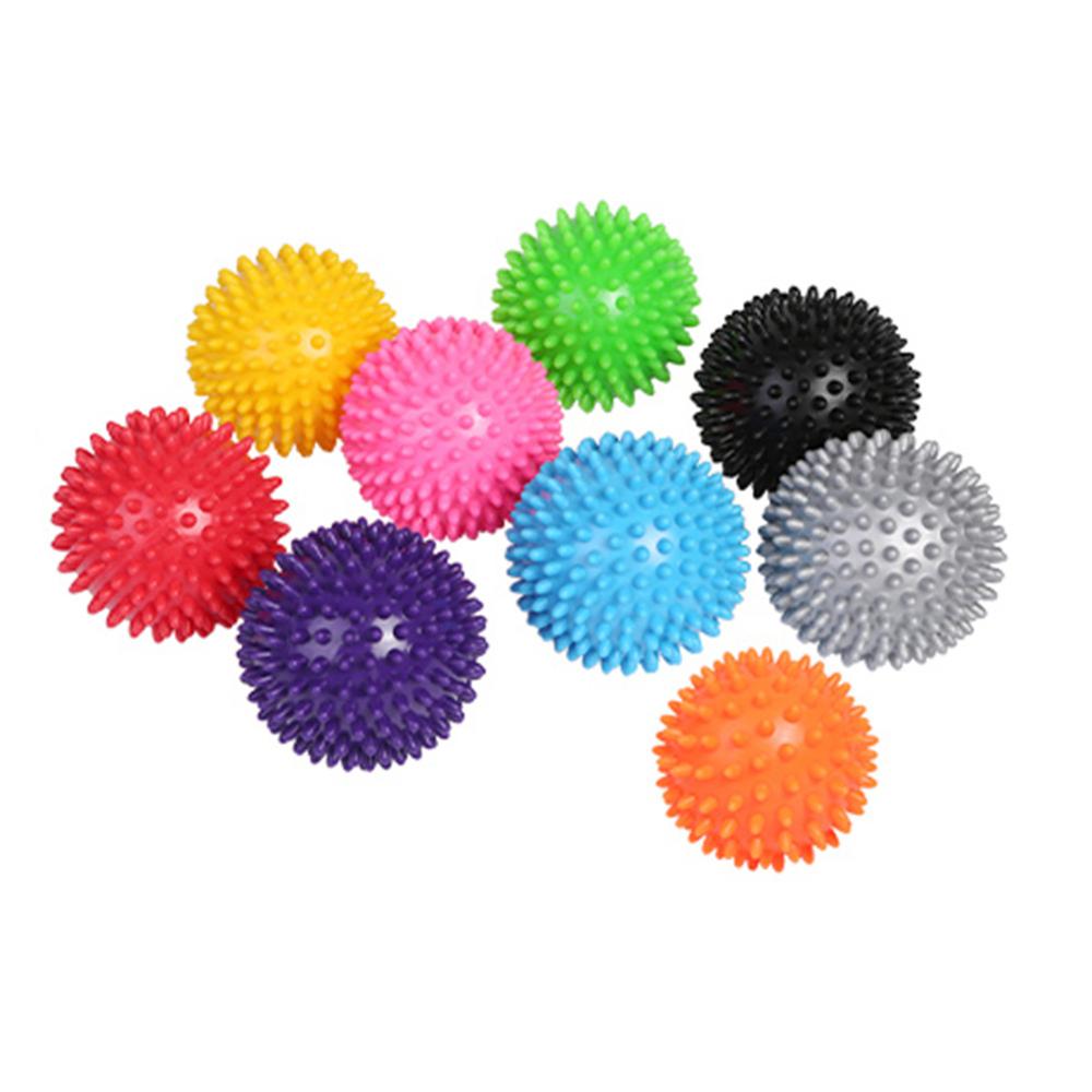 Pvc spiky massage bold udløsepunkt sport fitness hånd fod smerte stress relief fitness tilbehør muskel slappe af bolden 5 farver
