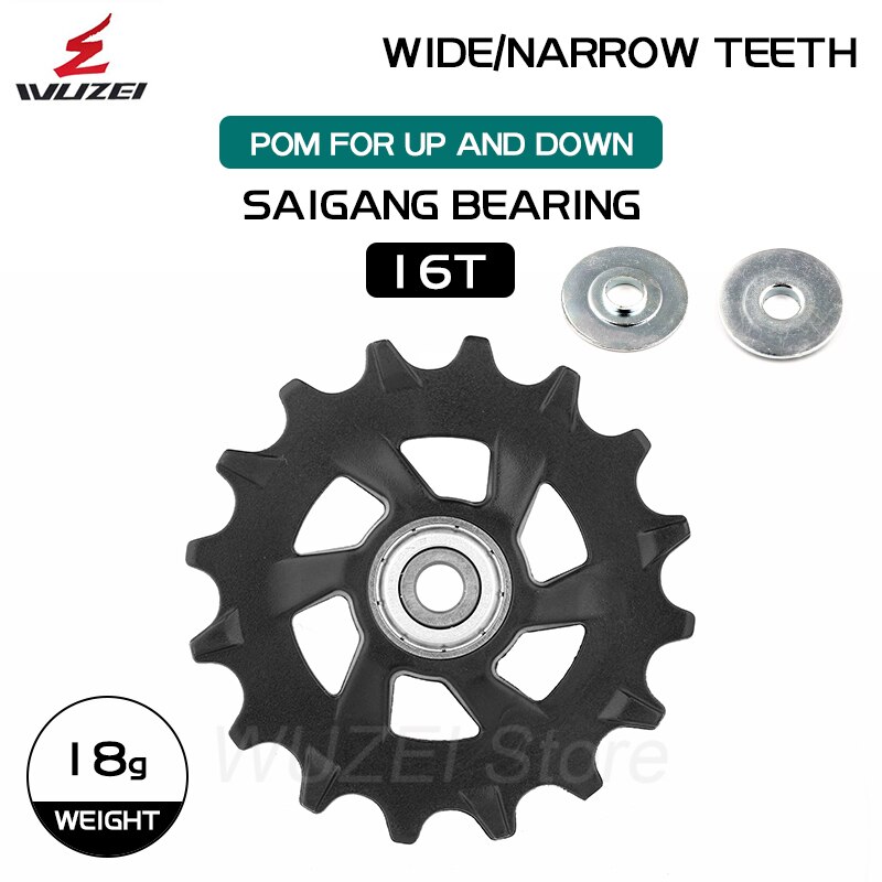 Polea de plástico para bicicleta de montaña, Kit de reparación de desviador trasero para Sram X01 XX1 GX NX Eagle, 11T, 12T, 13T, 14T, 16T: 16T
