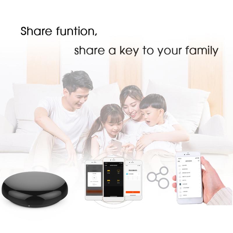 Universal WiFi IR Smart Remote Control Home Control Hub Tuya Assistant Smartphone Remote Control Work with Siri Alexa Google