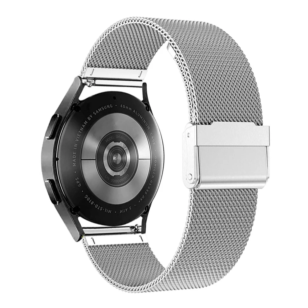 20 metalurrem til amazfit gts /2/2e/3/ gts 2 mini rem gtr 3 pro/gtr 4 2/47mm/42mm/ 22mm 3/ bip rustfri stålremme: Lyserød hvid / Andet