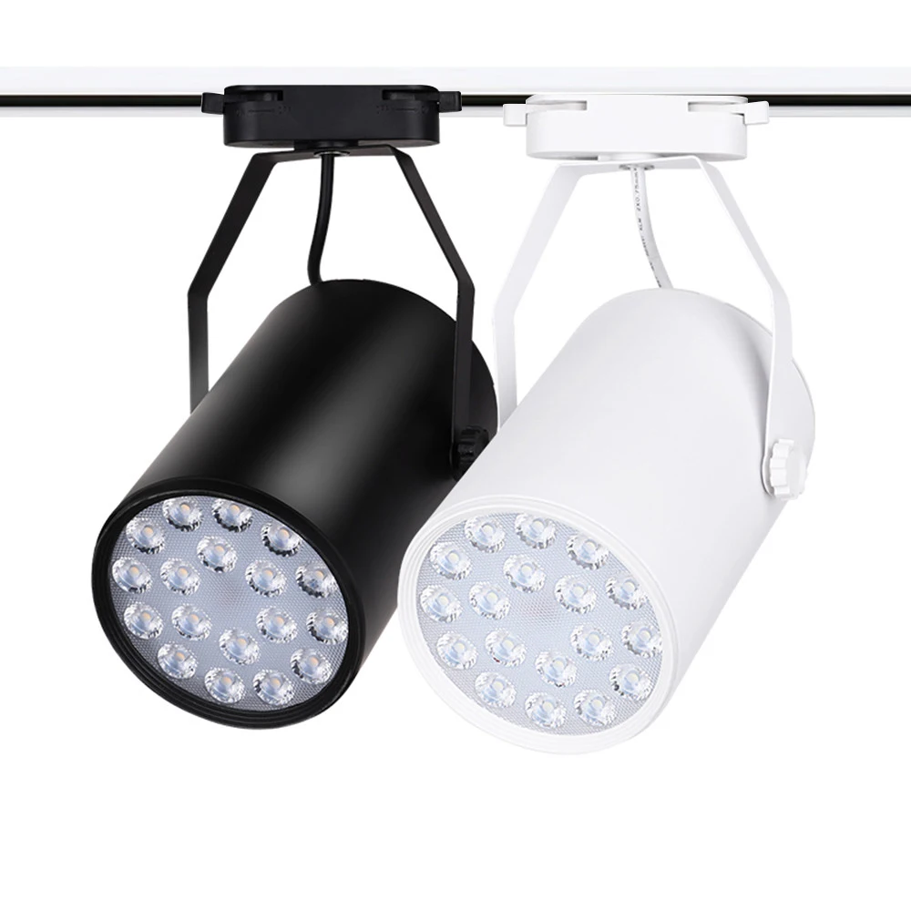 Luz de pista led cree chips lâmpada de pista iluminação ferroviária para casa holofote roupas internas loja quarto luminária