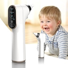 Aspirador Nasal eléctrico 2 en 1 para bebé recién nacido, limpiador de nariz para bebé, eliminador de espinillas para adulto, 3 velocidades, ajustable, 5 reemplazables