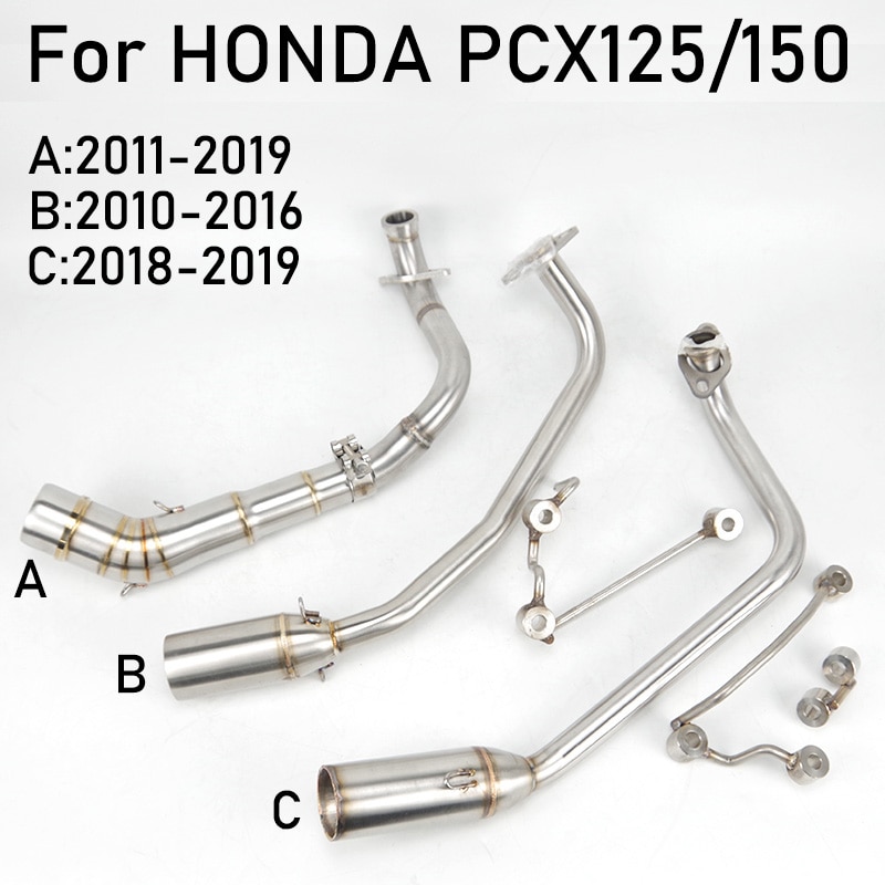 Slip On For Honda PCX 125 PCX 150 PCX125 - Motorcycle Exhaust Modified Front Connection Mid Link Pipe