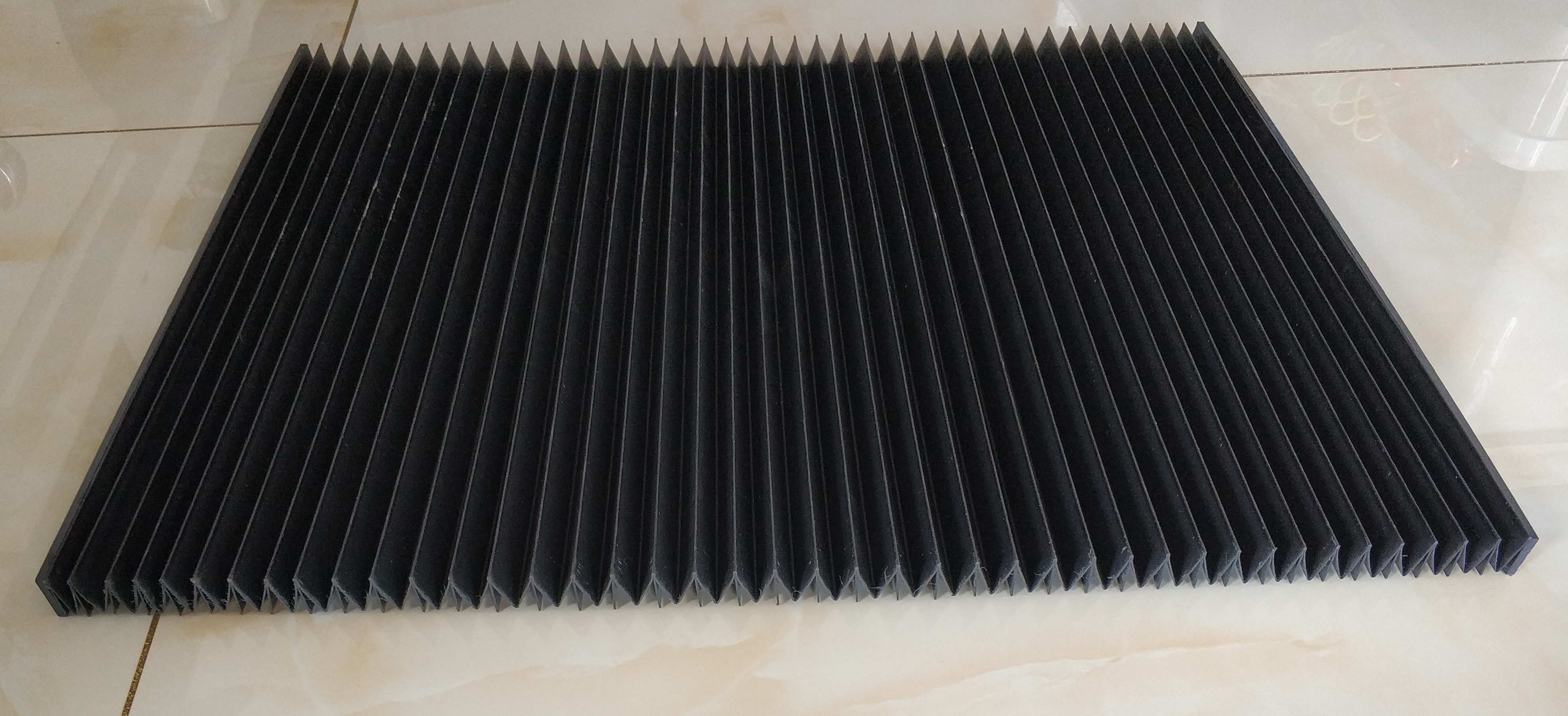 Flat Accordion bellow, 375 mm x 25 mm x 350 mm