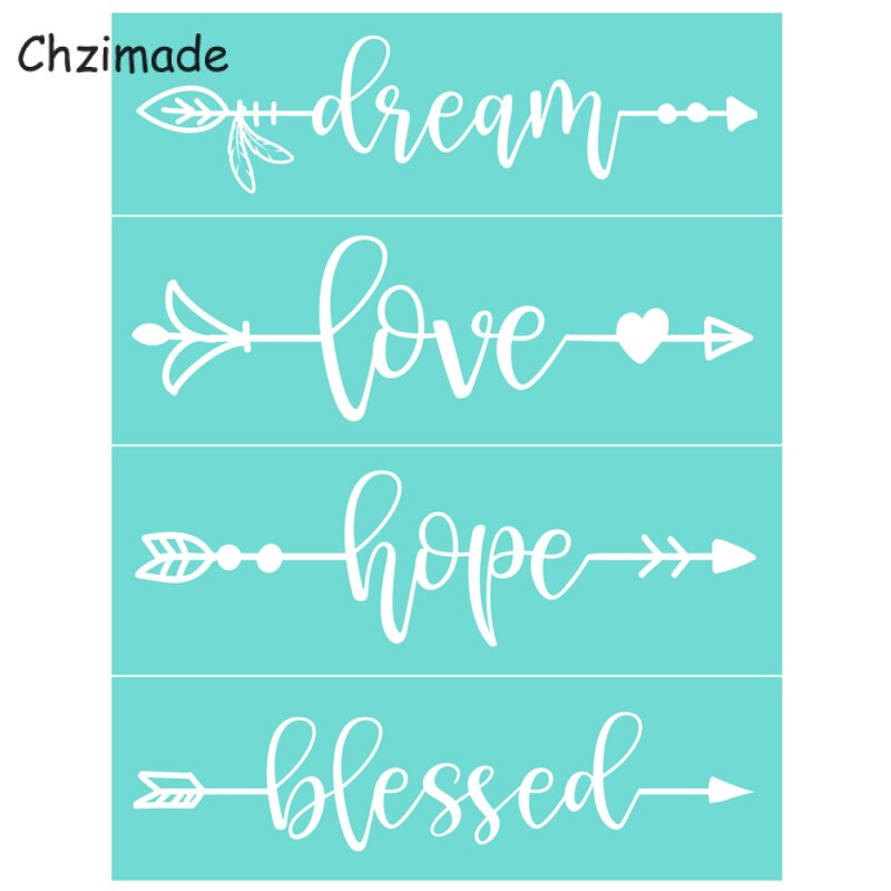 Chzimade-Plantilla de serigrafía autoadhesiva con letras y mariposas, malla de transferencia de 8,5x11 &quot;para camisetas, manualidades hechas a mano, bricolaje