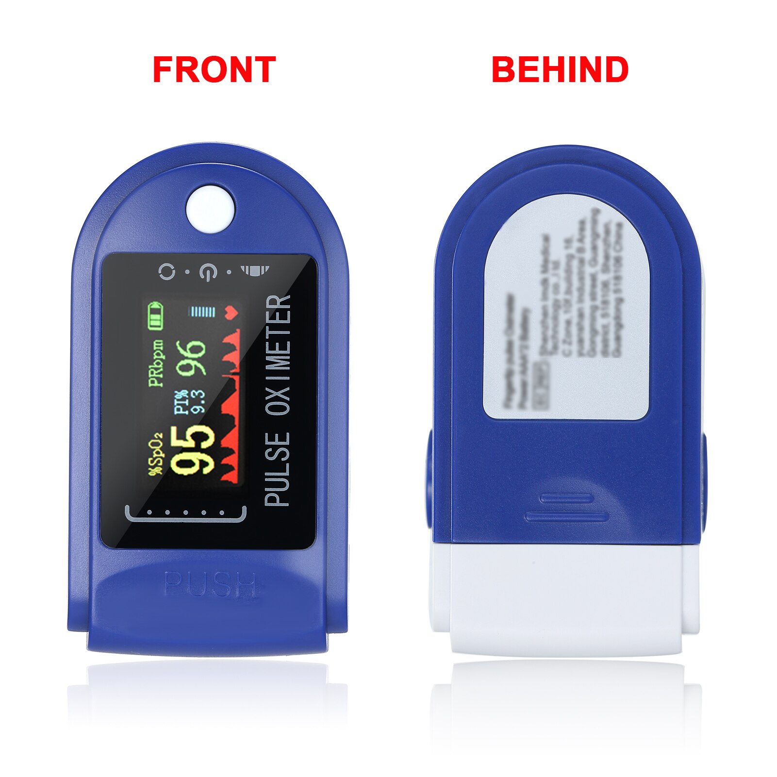 Fingertip Pulse Oximeter Digital TFT Display Blood Oxygen Sensor Saturation Mini SpO2 Monitor PR Pulse Rate for Healthy Care: TYPE 3