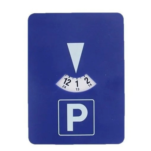 Electronic Plastic Parking Card Timer Digital Parking Lot Clock Car Accessory Temporary Parking Permit Clear Transparent: Default Title