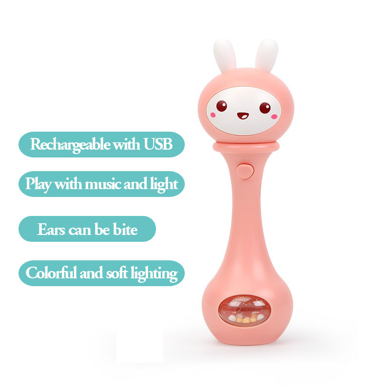 Beiens Baby Speelgoed Kids Musical Rammelaar Vroege Ontwikkeling Speelgoed 0-12 Maanden Enfant Hand Schudden Rattle Educatief Mobiles Speelgoed: Pink 2