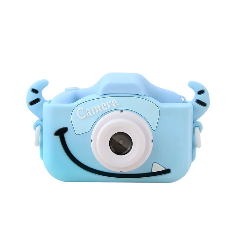 1080P 12MP mini Cartone Animato per Bambini telecamera video Foto mini IPS Schermo a Colori Sveglio Della Macchina Fotografica Digitale per I Bambini Gioco Di Compleanno regalo del giocattolo: blu(solo telecamera)