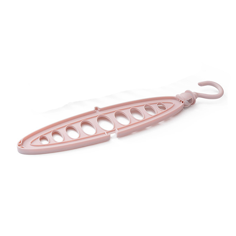 Multi-port Support Circle Clothes Hangers Clothes Drying Racks Multifunction Plastic Scarf Clothes Hanger Storage Rack: pink -B