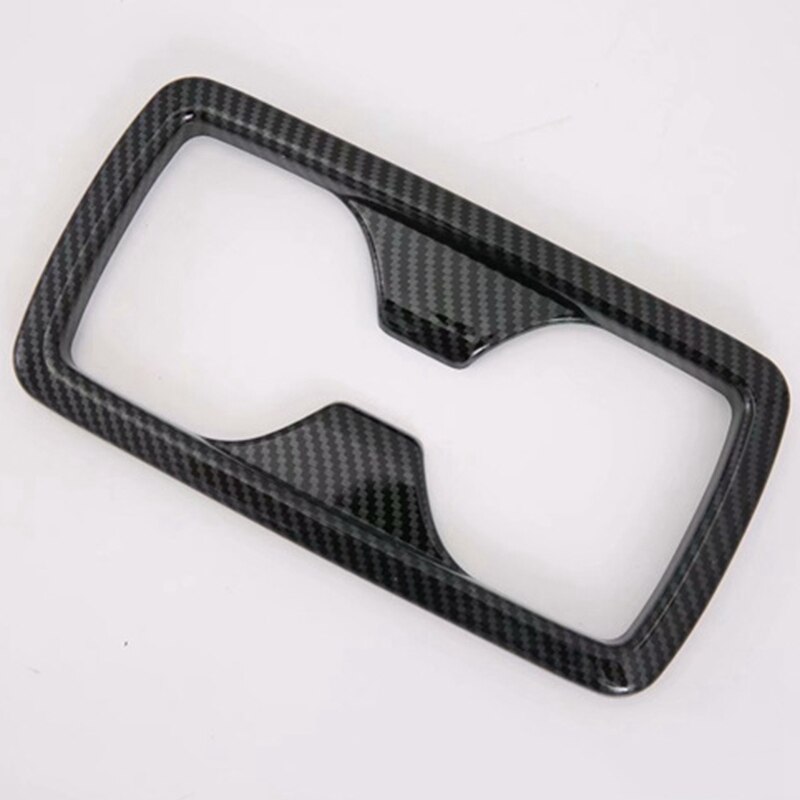 For Toyota Rav4 Xa50 Carbon Style Interior Rear Seat Water Cup Holder Frame Sticker Cover Trim Car Styling