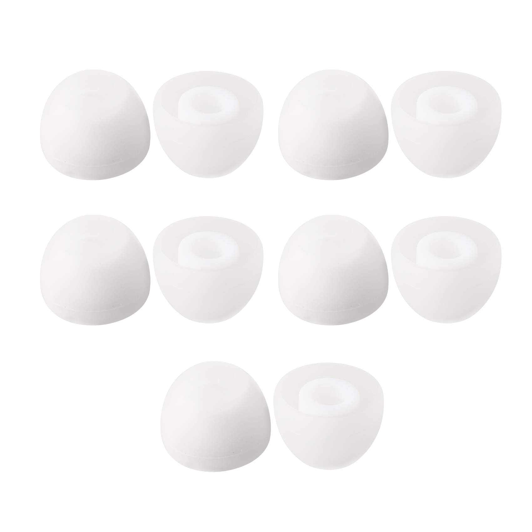 Wooeasy KBEAR 07 Silicone Earphone Eartips S M M- M+ L Size In Ear Earbuds Headset Headphones Accessories for KBEAR KS2 LARK IEM: WHITE
