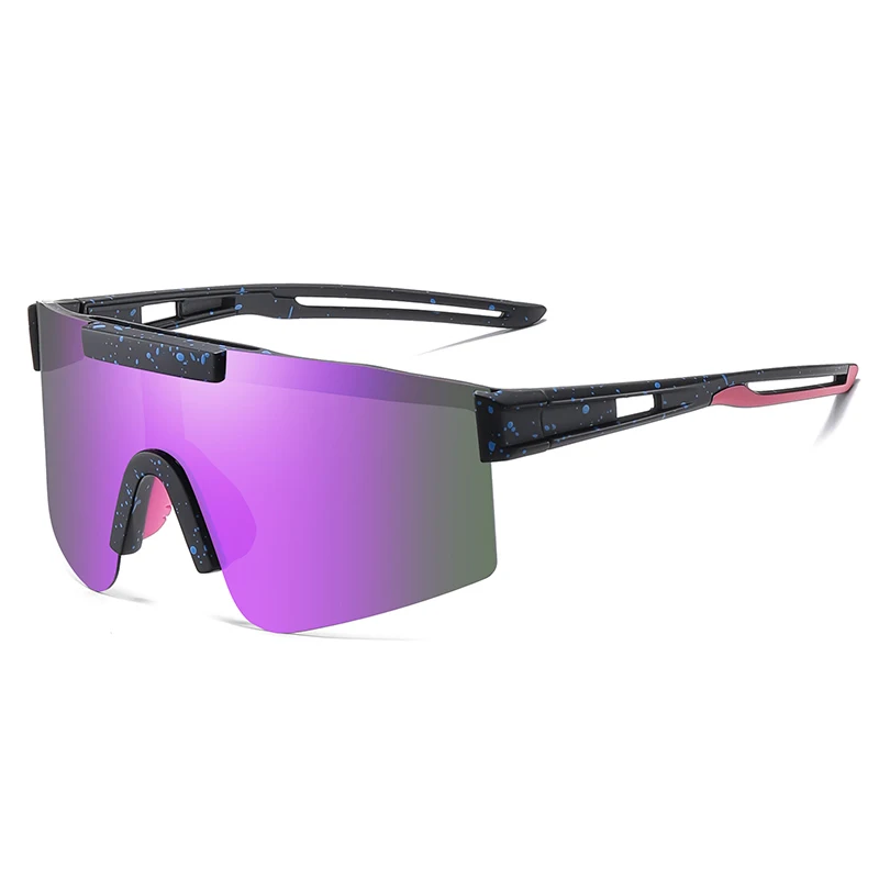 FLYING WAVES Unisex Polarized Cycling Sunglasses MTB Sports Goggles Windproof UV-resistant Driving Sunglasses for Men Women: Red
