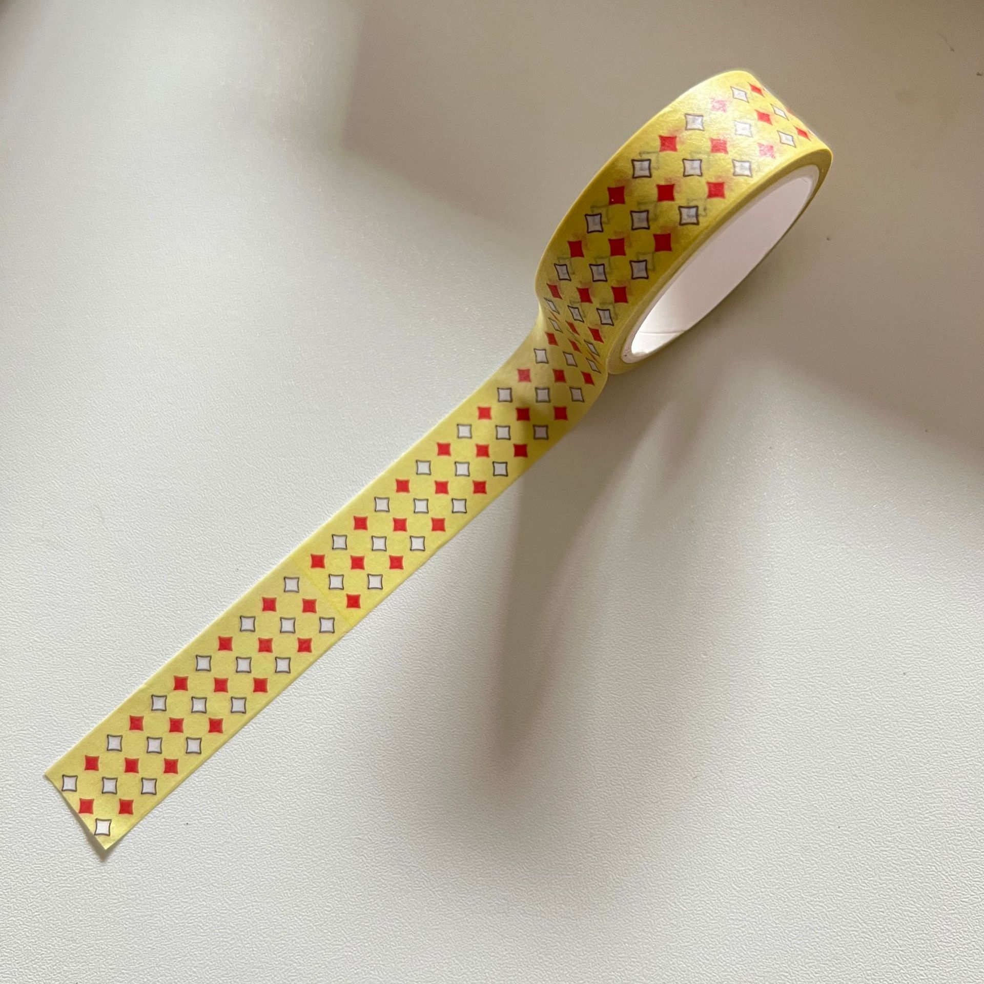 Ruit Vijfpuntige Ster Washi Tape Diy Scrapbook Primer Collage Mobiele Telefoon Dagboek Fotoalbum Happy Plan Decoratie: C 5m 1roll