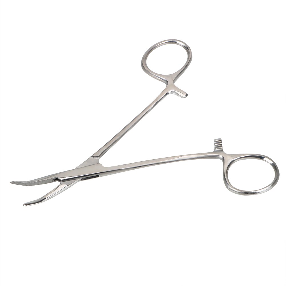 NICEYARD Hemostatic Forceps Fishing Locking Pliers Epilation Tools Curved/Straight Pet Hair Clamp 12.5cm Hand Tool