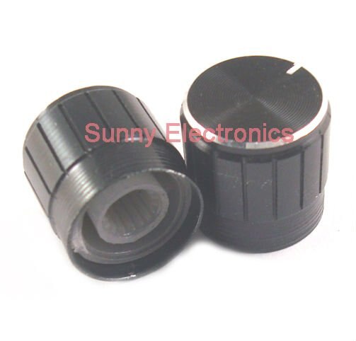 FREE 17x17mm Black Aluminum Volume Control Amplifier Knob CD VOLUME CONTROL KNOB alloy Potentiometer Control Volume Knobs
