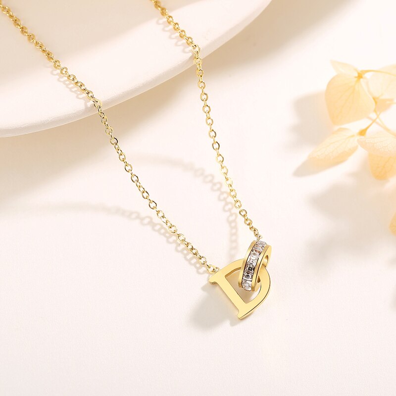 tun knapp Anhänger Weibliche Halsketten Goldenen Hals Kette für frauen Edelstahl Schmuck