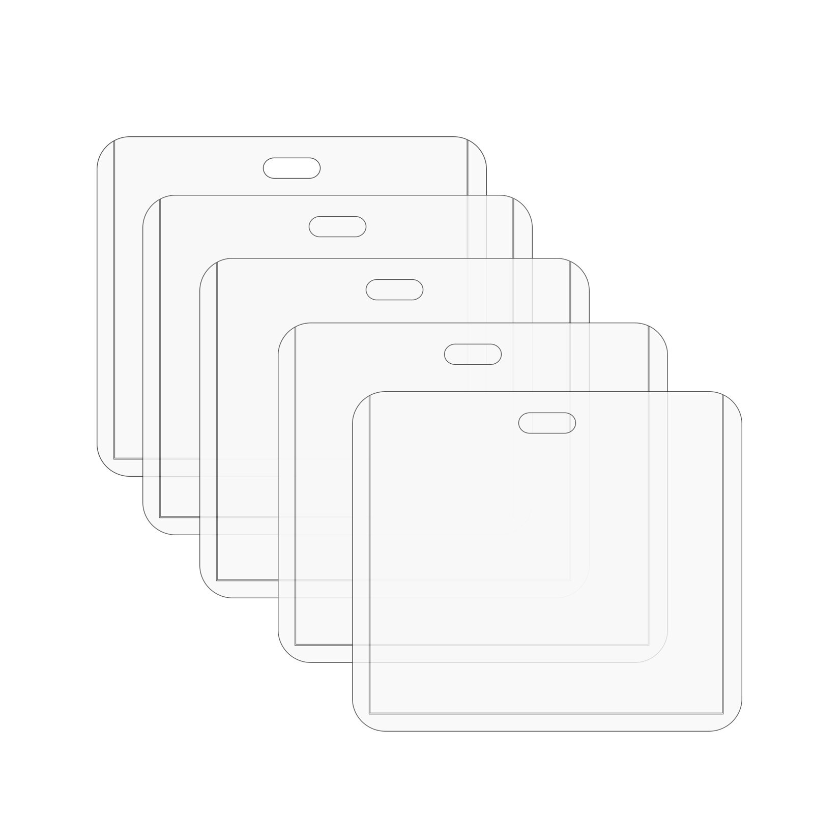 Funda para tarjeta de identificación, Protector de Pvc impermeable, carcasa para tarjetas de identificación, transparente