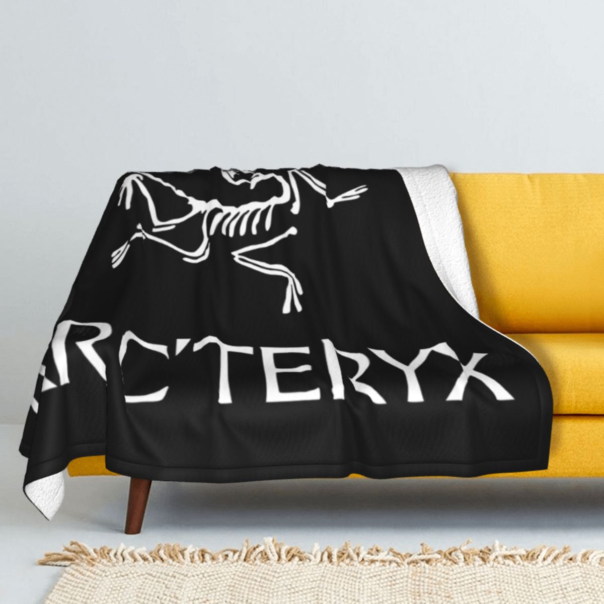 ARCTERYX-BW-Bath Winter Thicken Cashmere blankets Lamb Blanket Coral fleece Throw blanket Soft bed linings adult Cartoon: 204X153CM