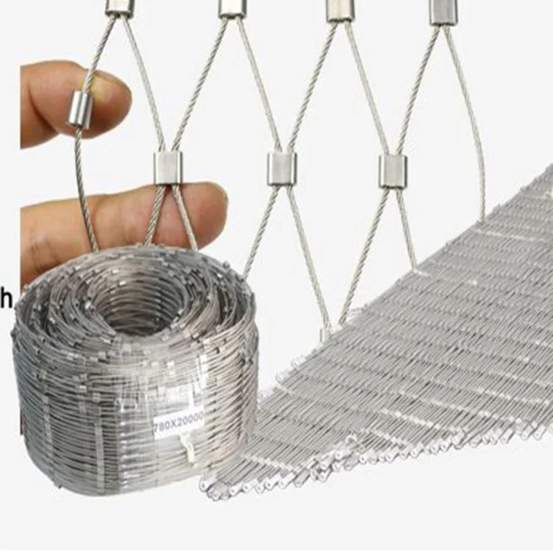 X Tend Balcony Safety Net - SS304/SS316 Stainless Steel Rope Mesh 1.5mm Wire Durable Anti-Fall Protection for Homes