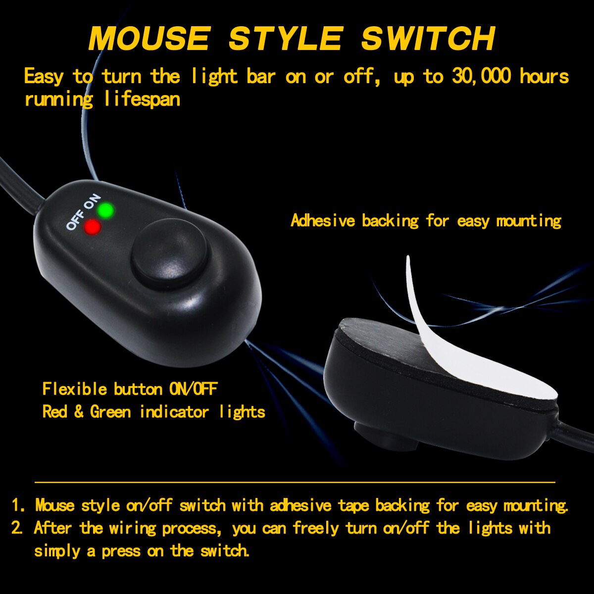 180W 12V 40A Switch Automotive Relay Wiring Kit for Offroad Boat Car Tractor Truck 4x4 SUV ATV LED Light Bar Fog Light Wire