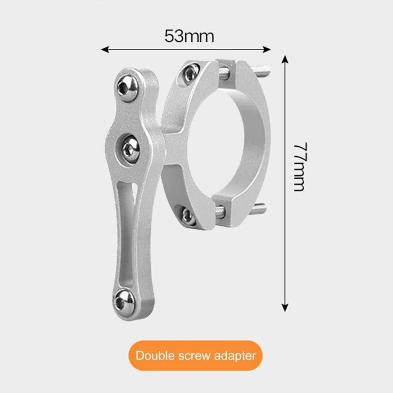 Soporte duradero para botella de bicicleta, soporte de botella de agua de bicicleta, adaptador de doble tornillo para manillar de bicicleta de montaña: J