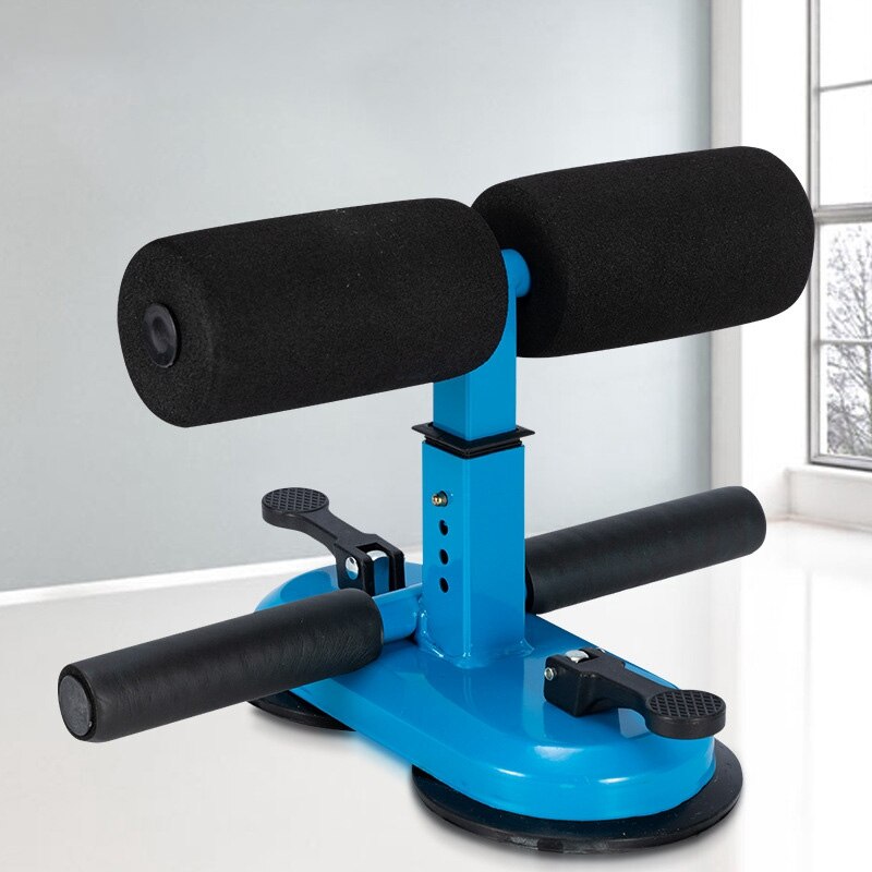 Sit Up Equipment Bar, Portable Adjustable Sit-Up Situp Floor Bar Self-Suction Training Equipment with 2 Suction Cups