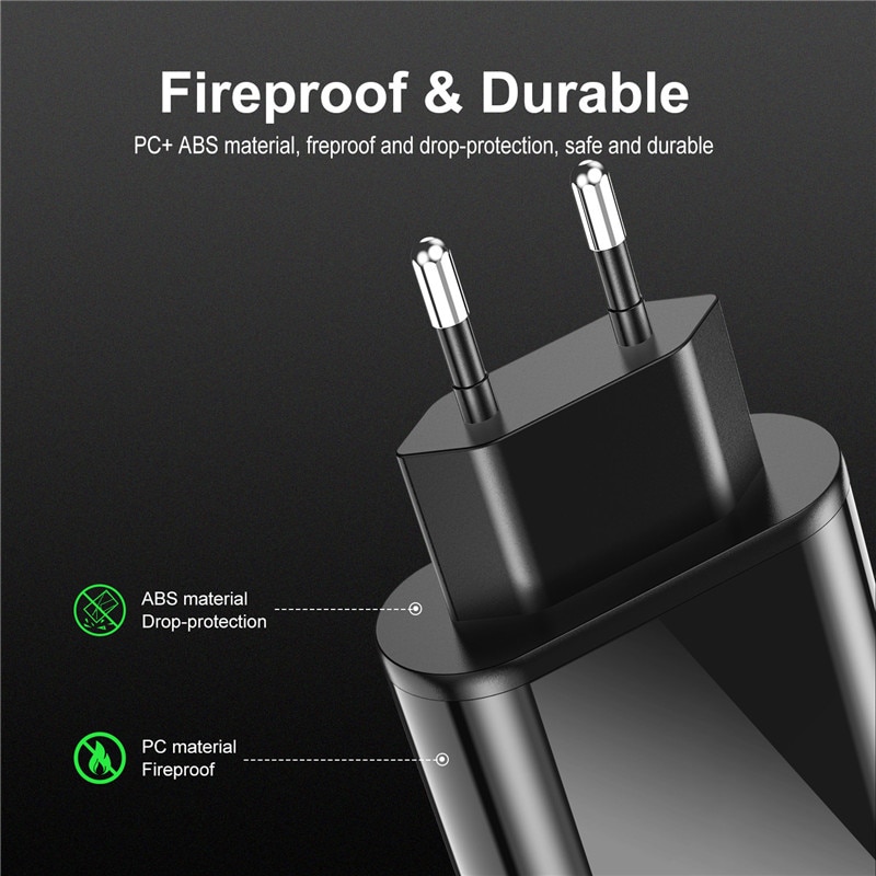 Digitale Display Quick Charge 3.0 Usb Charger 18W Pd 3.0 Snel Opladen Voor Iphone 11 Pro Mobiele Telefoon Usb C Charger Power Adapter